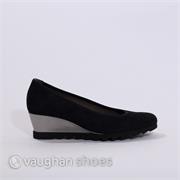 Gabor Contrast Wedge Shoe RADCOT - Navy Suede