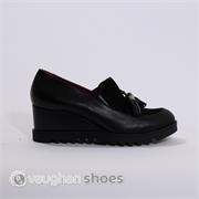 Marco Moreo Wedge Shoe With Tassels - Black