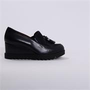 Marco Moreo Wedge Shoe With Tassels - Navy